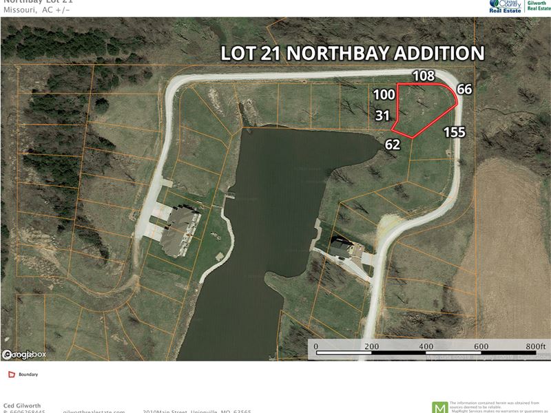 Lake Thunderhead Waterfront Lot : Unionville : Putnam County : Missouri