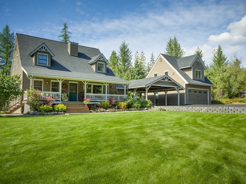 Montana Farmhouse : Kalispell : Flathead County : Montana