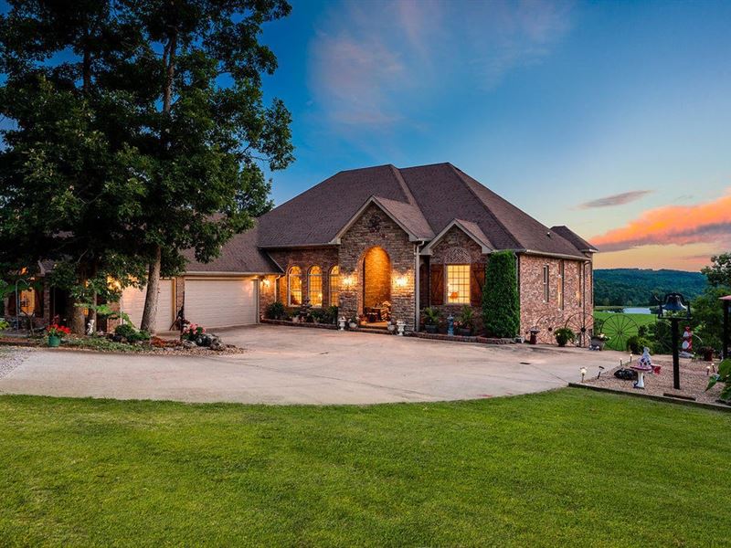 Custom Brick Estate Home Buffalo Land for Sale in Compton, Newton