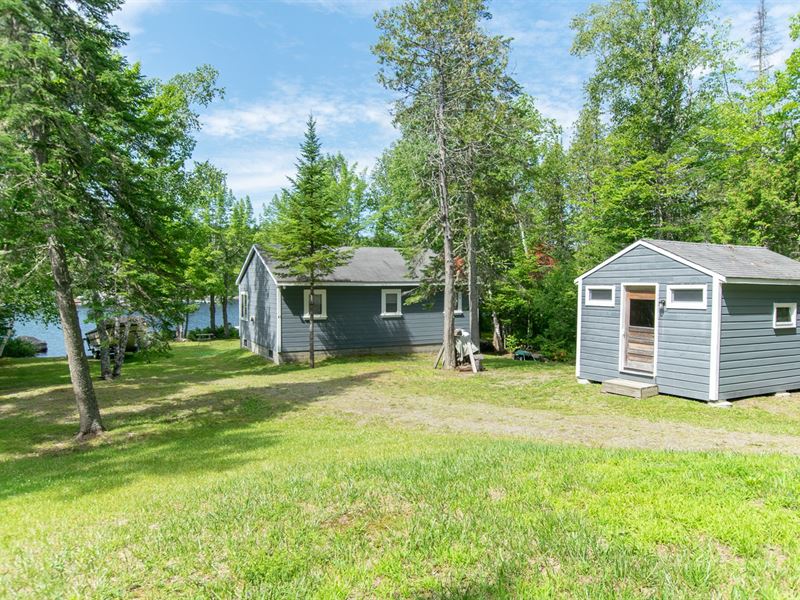Waterfront Camp for Sale in Maine : Danforth : Penobscot County : Maine