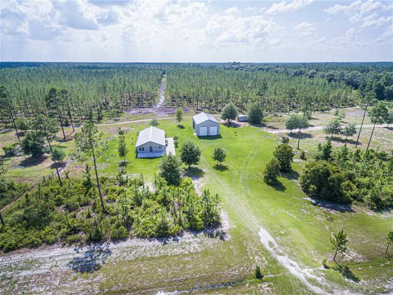 Home on 75 Acres of Timberland Land for Sale in Folkston, Charlton