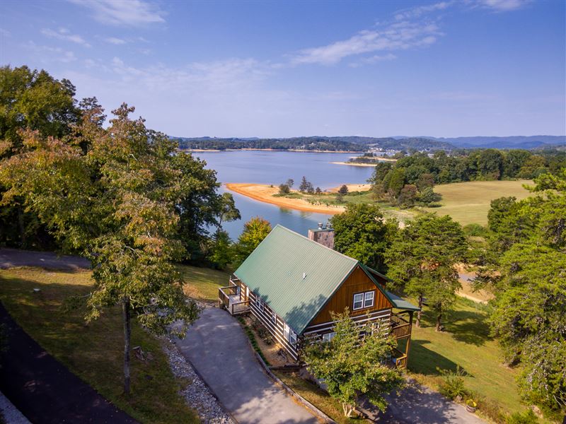 Cherokee Lakefront Log Home Land for Sale in Bean Station, Grainger