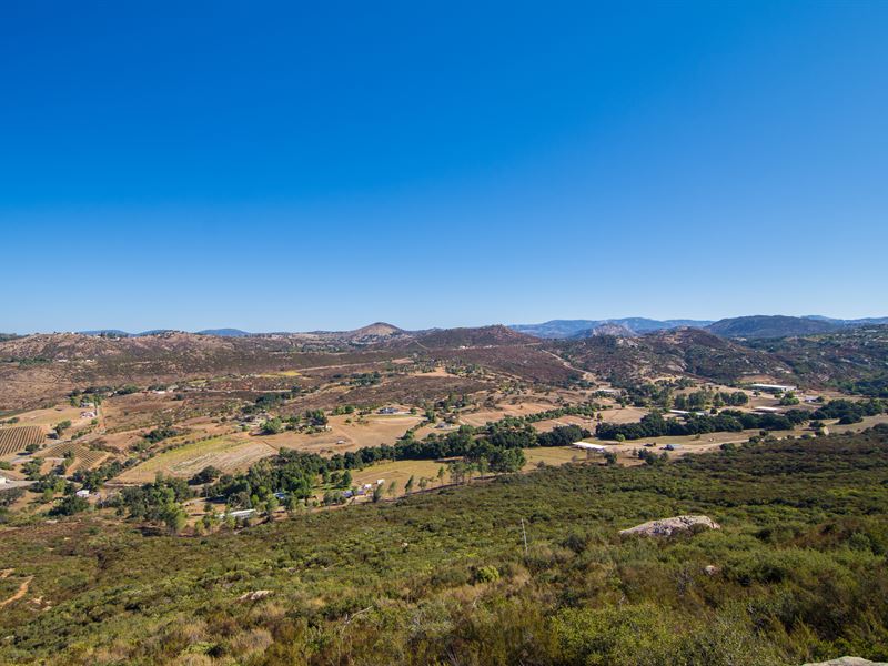Ramona Valley Acreage Land for Sale in Ramona, San Diego County