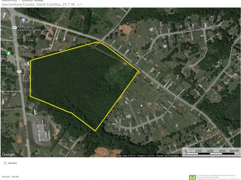 25.70 Acres, Development : Wellford : Spartanburg County : South Carolina