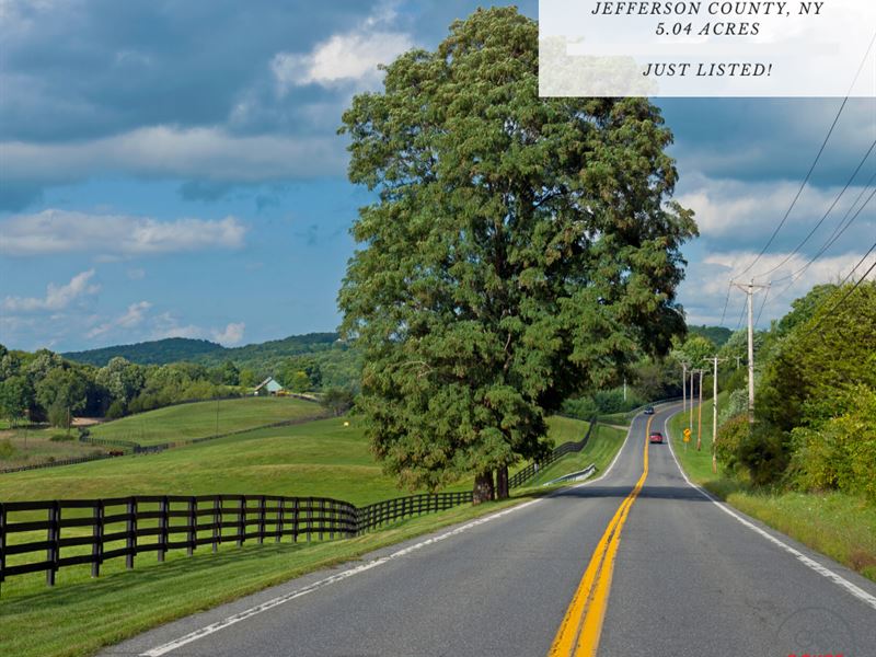 5.04 Acres in Jefferson County, NY : Theresa : Jefferson County : New York
