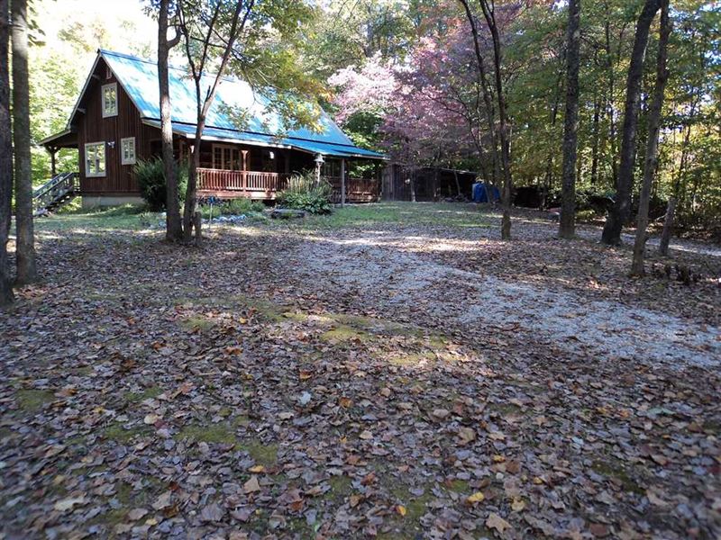 Land for Sale, Beautiful Cabin Si : Spencer : Owen County : Indiana