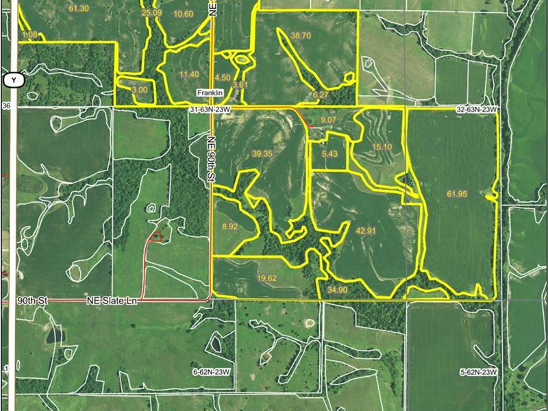 Great Investment, 448 Ac Farm Land for Sale in Spickard, Grundy