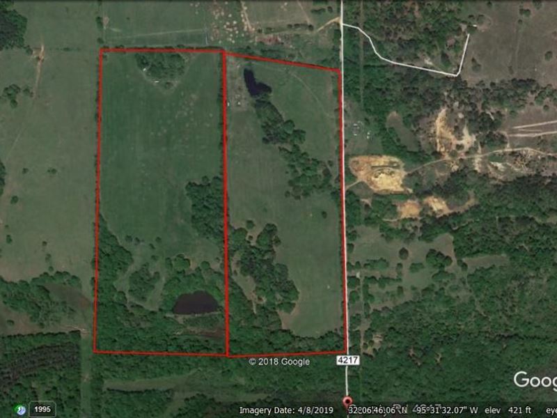 Prize Rural Acreage Pond East TX Land for Sale in Frankston