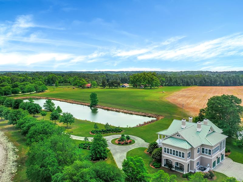 GA Ranch with Luxury Home for Sale : Portal : Bulloch County : Georgia