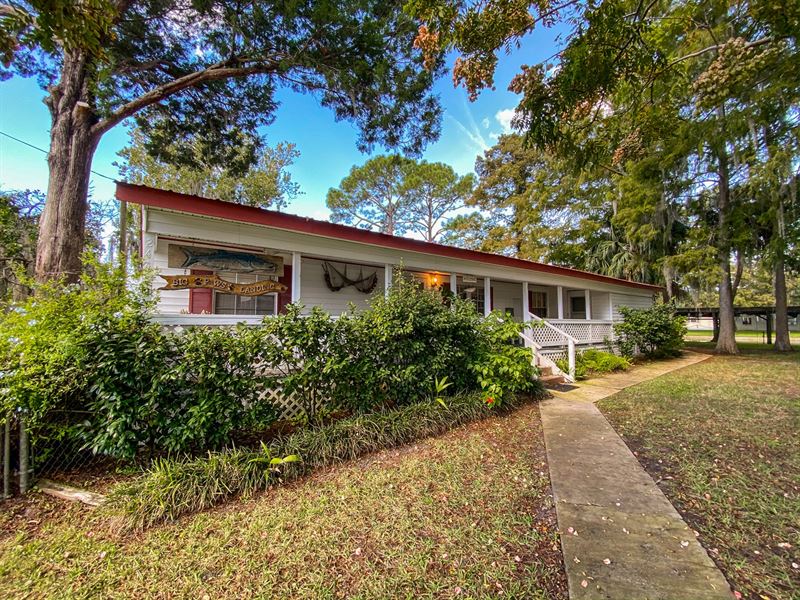 Suwannee Florida Waterfront Home, Land for Sale in Florida, 223642