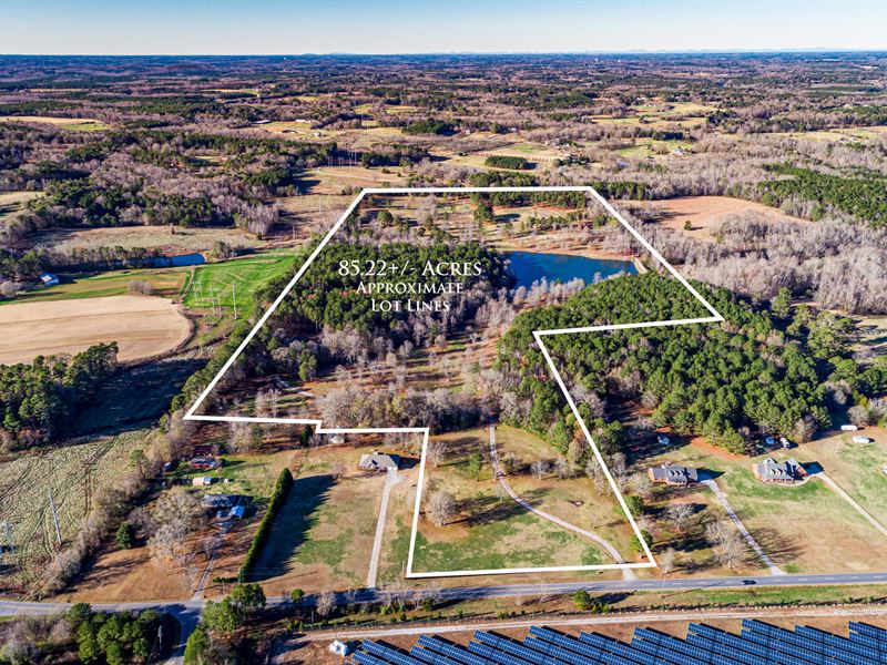 85+ Acre Farm with Log Cabin Land for Sale in Social Circle, Walton