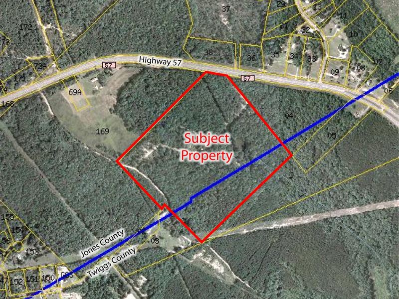 57 Acre Residential Land for Sale : Gray : Jones County : Georgia