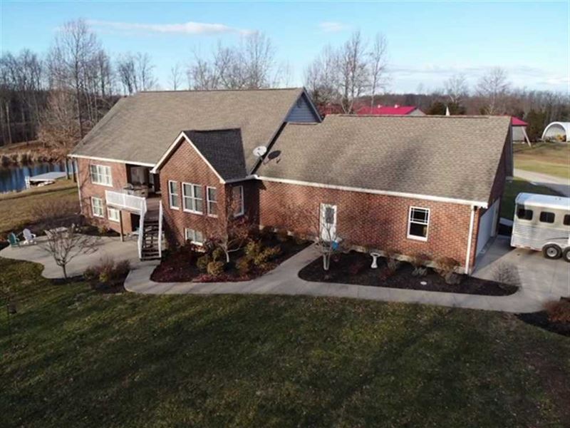 55 Acres/ Custom Home / Barns Land for Sale in Dillsboro, Ripley