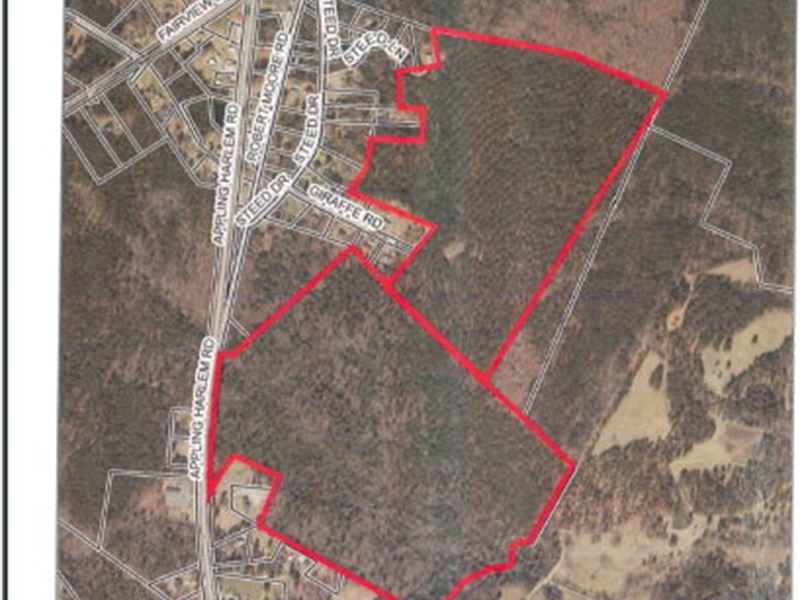 173.39 Plus Acres, Two Parcels : Harlem : Columbia County : Georgia
