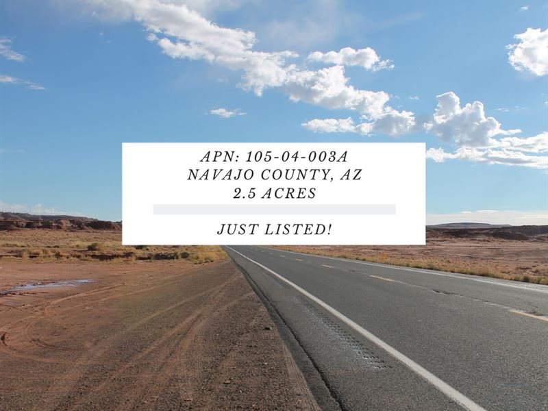 2.5 Acres in Navajo County, Arizona : Holbrook : Navajo County : Arizona