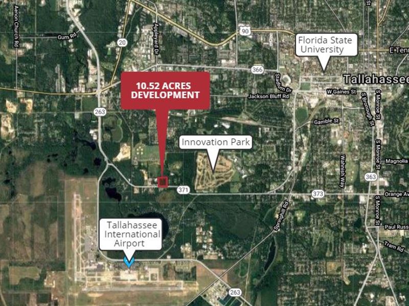 10.52 Acs, Or-3 Zoned, Develop, Jm : Tallahassee : Leon County : Florida