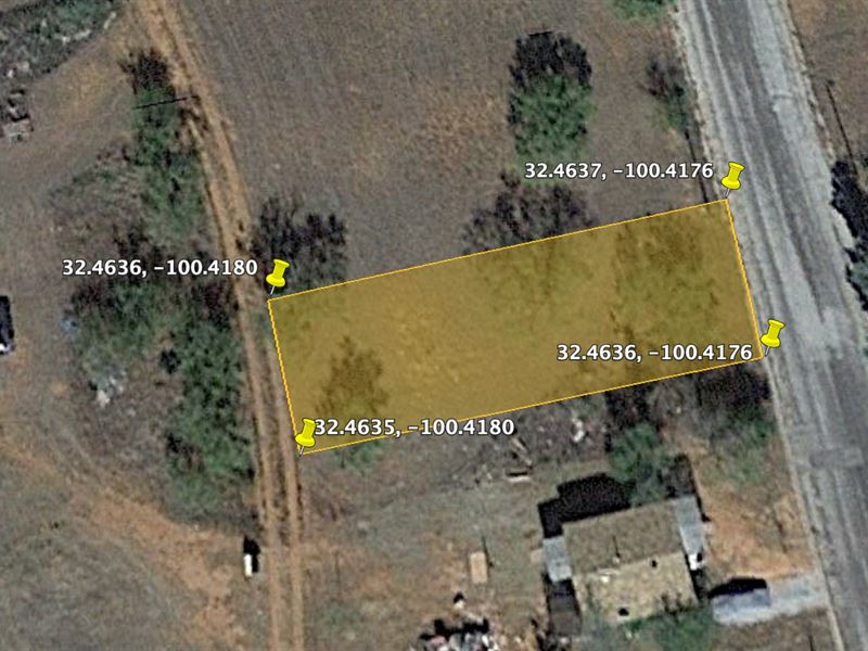 Cheap Home Lot, 0.15 Acres for Sale : Sweetwater : Nolan County : Texas