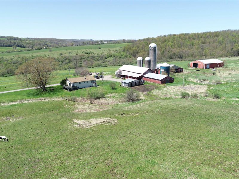 Certified Organic Farm with Home : Taylor : Cortland County : New York