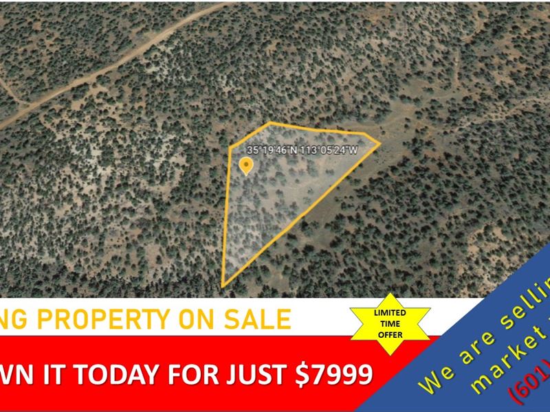 6.11 Acre Buildable Lot on Sale : Seligman : Yavapai County : Arizona