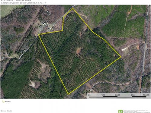 64.48-Acres-Great Hunting/Recrea : Blacksburg : Cherokee County : South Carolina