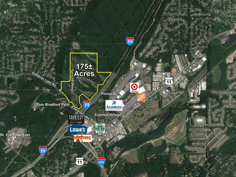 Auction Development Land on I-59 : Trussville : Jefferson County : Alabama