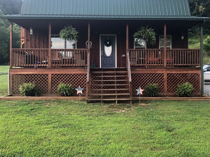 Country Home with 68 Acres in WV : Orma : Calhoun County : West Virginia