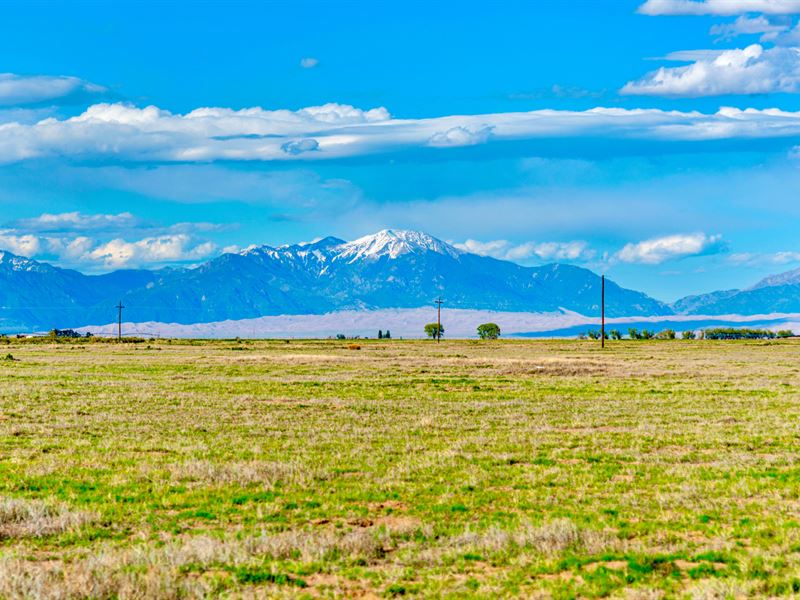 Acreage with Power & Mountain Views : Alamosa : Alamosa County : Colorado