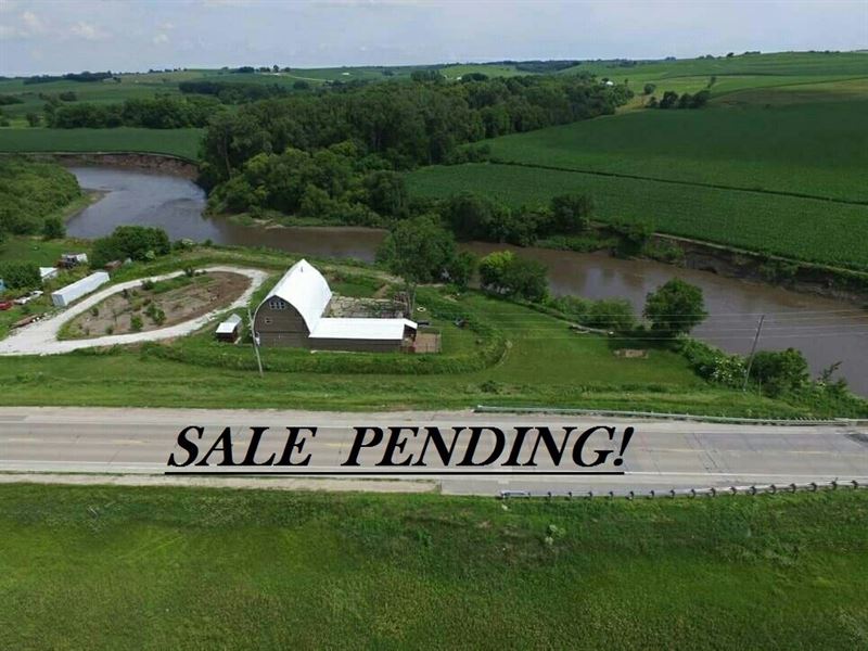 Riverfront Hobby Farm Crawford Land for Sale in Dow City, Crawford