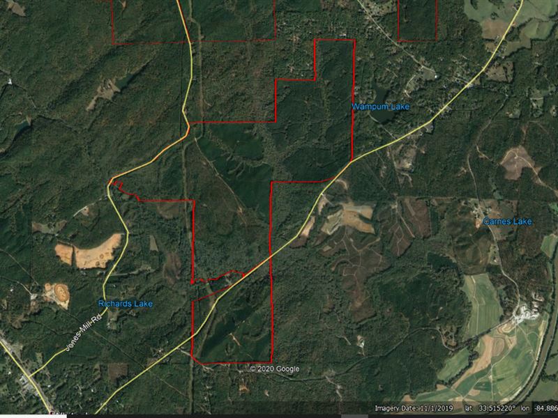 Jones Mill South 1066/1067 Land for Sale in Whitesburg, Carroll