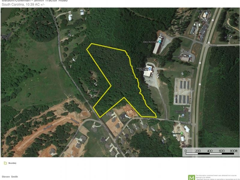 10.39 Acres-Ideal for Estate Hom : Travelers Rest : Greenville County : South Carolina