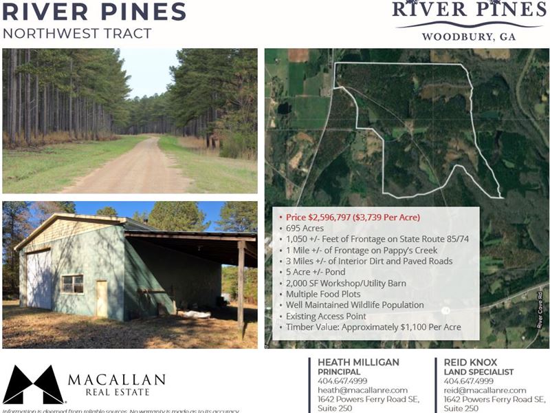 River Pines Northwest Tract : Woodbury : Meriwether County : Georgia