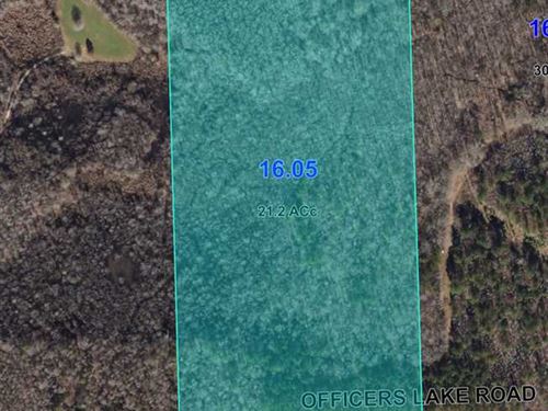 21 Wooded Acres on Officers Lake : Columbus : Lowndes County : Mississippi