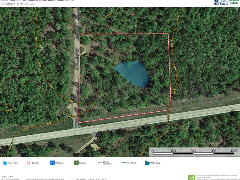 SpringFed Pond on 2.95 Acres Land for Sale in Alco, Searcy County