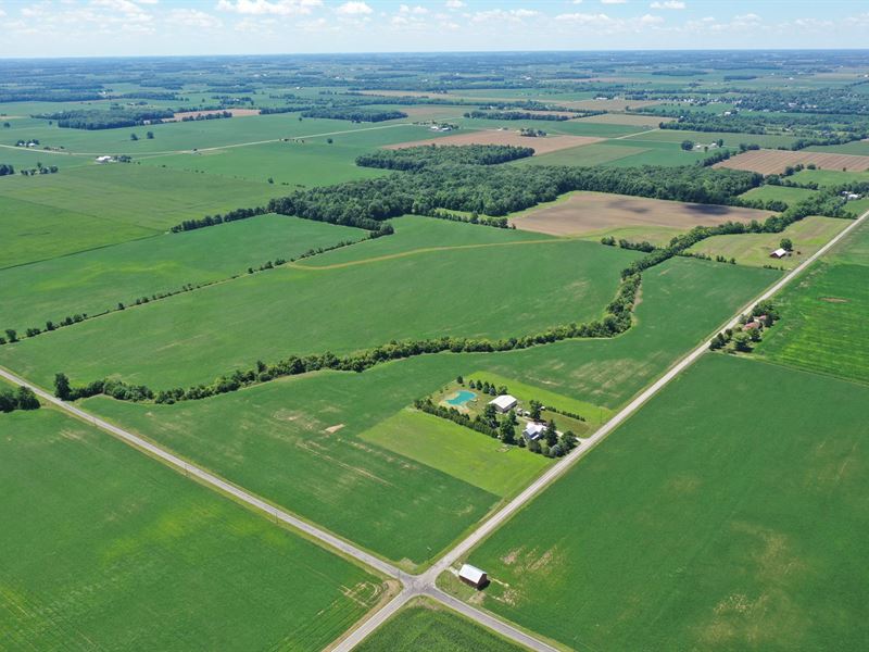 65.74 Acres, Hancock County, Ohio Land for Sale in Mount Blanchard