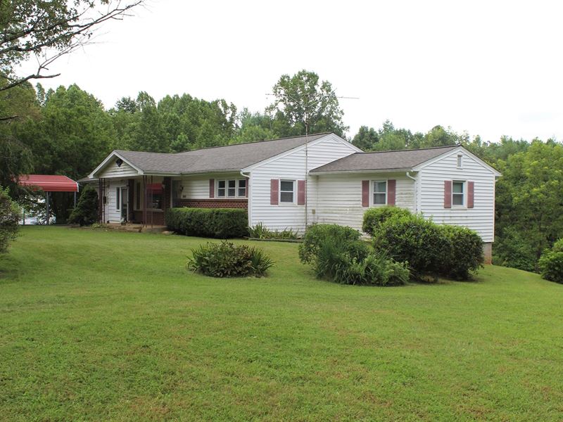 Ranch Style Home, 117.98 Acres : Patrick Springs : Patrick County : Virginia