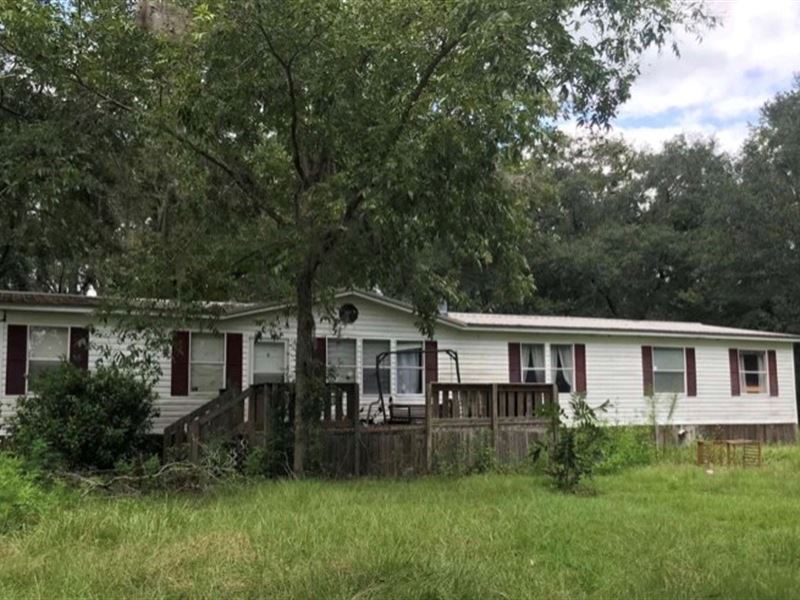 Home & 20 Acres in Live Oak Land for Sale in Live Oak, Suwannee