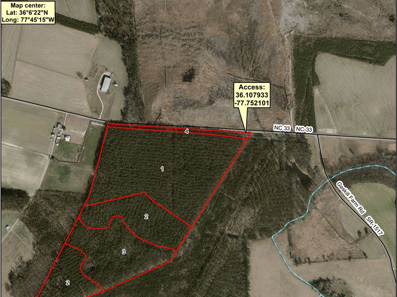 Ellis Fisher Tract : North Whitakers : Nash County : North Carolina
