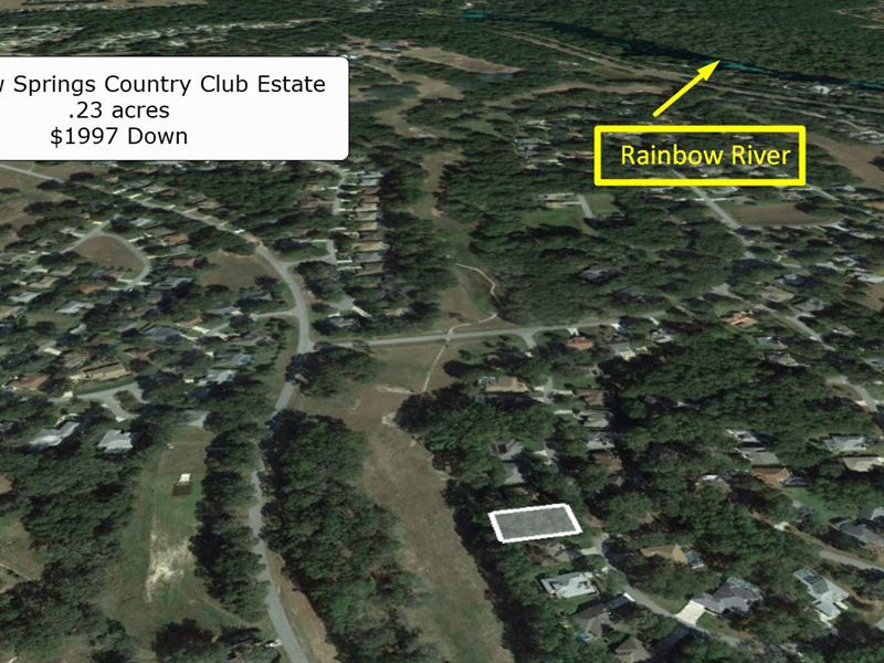 .23 Acre Lot Near Rainbow River : Dunnellon : Marion County : Florida