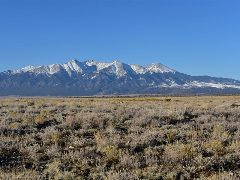 12 Acres with View of Blanca Peak : Blanca : Costilla County : Colorado