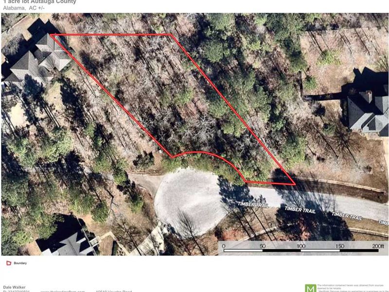 1 Acre Lot in Deatsville, AL : Deatsville : Autauga County : Alabama