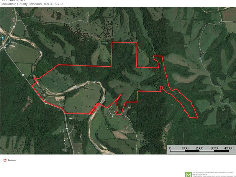 Home 409 Acres Southern Missouri : Washburn : McDonald County : Missouri