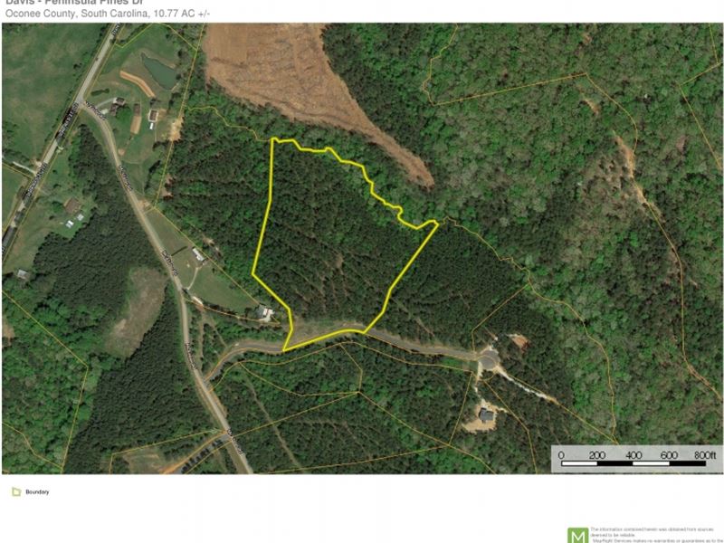 10.77-Acres-Beautiful Acreage : West Union : Oconee County : South Carolina