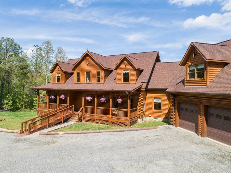 Custom Log Home Goldvein, Virginia : Goldvein : Fauquier County : Virginia