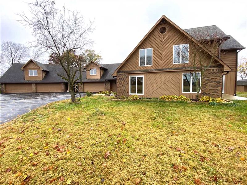 28 Acres, Home 4Bd 3.4Ba,6 Car Gar : Greenfield : Hancock County : Indiana