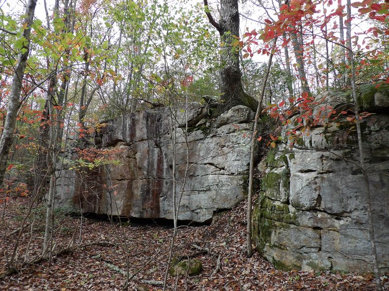Rock Formations, Creek : Pikeville : Bledsoe County : Tennessee