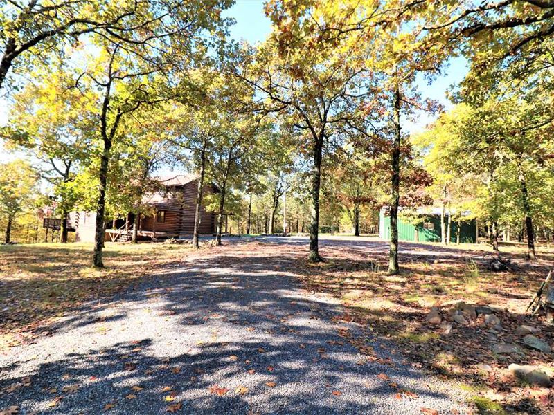 Reduced, 2,580 Sq. Ft Log Home : Cabot : Pulaski County : Arkansas