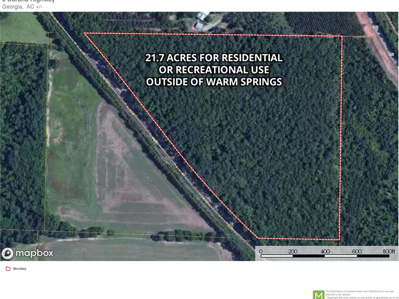 Small Affordable Tract of Land : Warm Springs : Meriwether County : Georgia