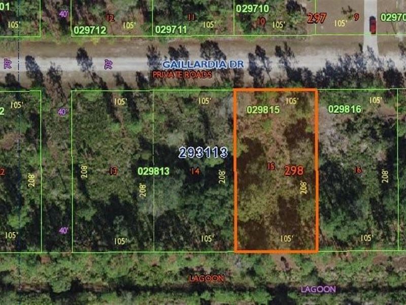 Golf Course Community,.50 Vacant : Indian Lake Estates : Polk County : Florida