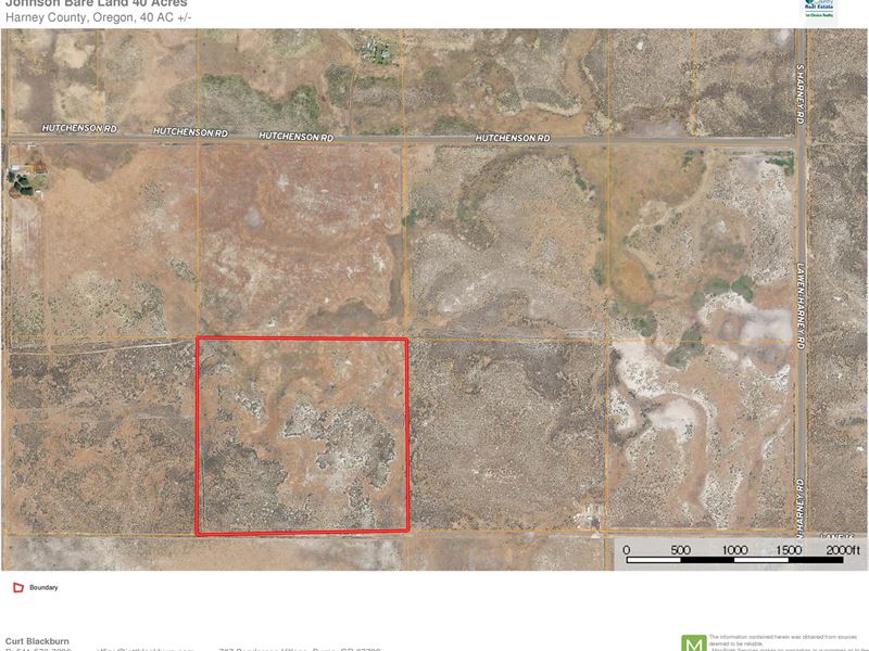 40 Acres Of Bare Land for Sale : Burns : Harney County : Oregon