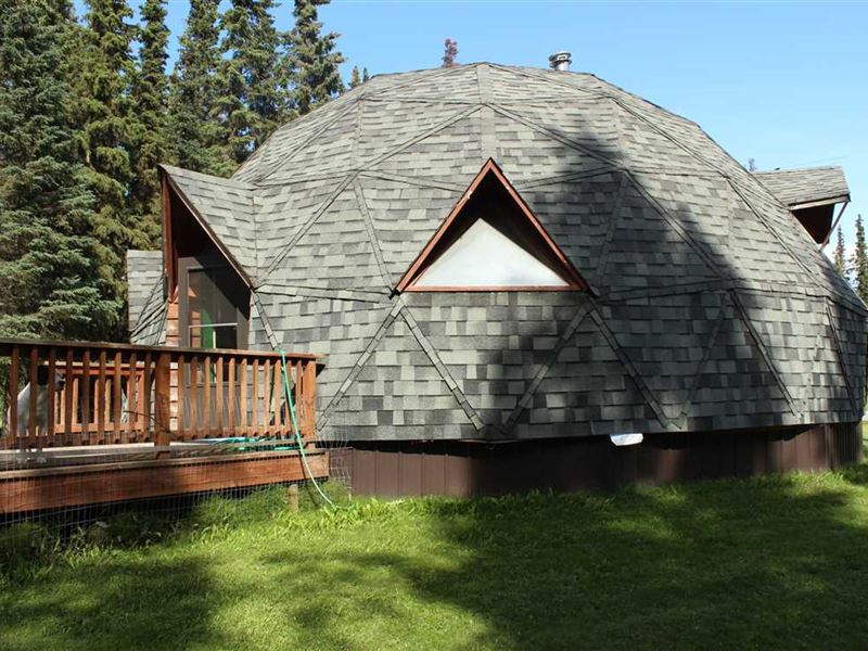 Rare Find, Geodesic Dome on 1.13 : Soldotna : Kenai Peninsula Borough : Alaska